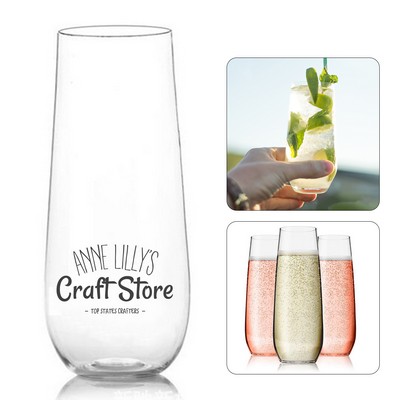 9oz Stemless Plastic Wine Cup