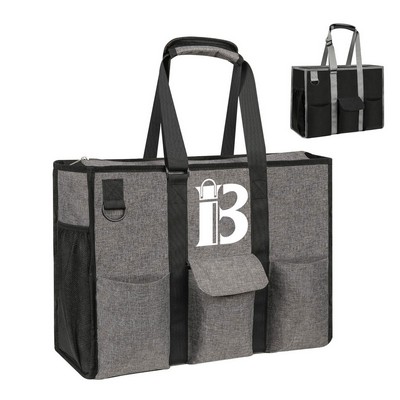 Women Large Waterproof Tote Bag w/ 12 Pockets