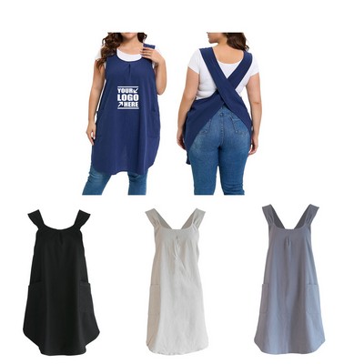 Cotton Cross Back Apron