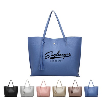 Large Size Soft Leather Shoulder Bag