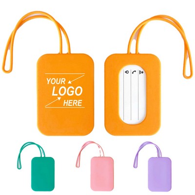 Personalized Silicone Luggage Tag with ID Card.