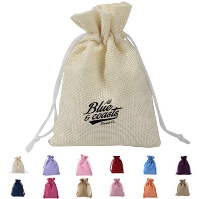 Linen Drawstring Gift Pouch