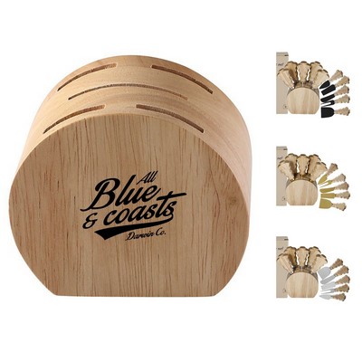 6-Piece Stainless Steel and Wood Cheese Cutter Set