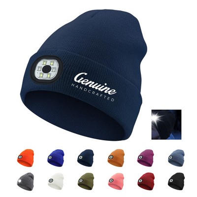 Unisex LED Light Winter Knitted Hat Cap Beanie
