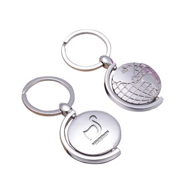 Spinning Globe Keyring