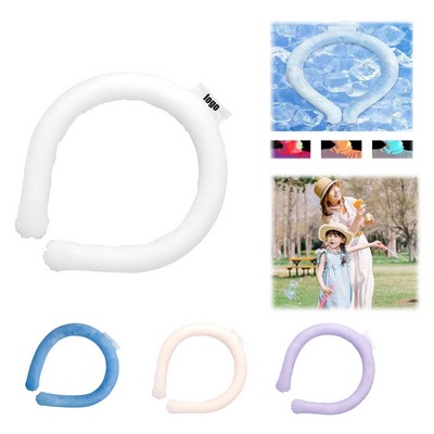 Eco-Friendly Wearable Neck Cooling Tube Freeze At 64.4 Fahrenheit