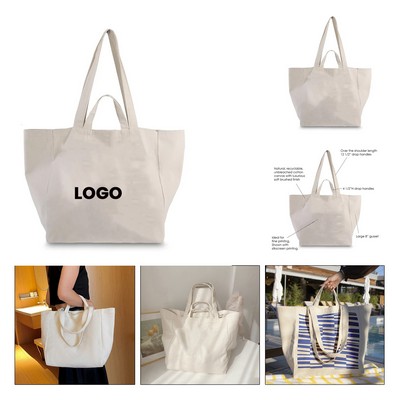 Canvas Tote Bag with Dual Handles