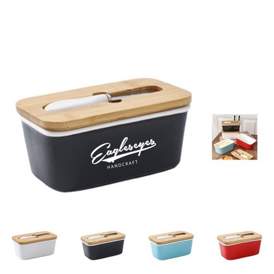 Butter Box with Bamboo Lid