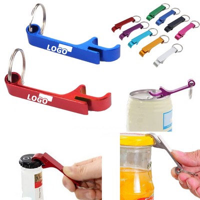 Premium Metal Keychain Colorful Beer Bottle Opener