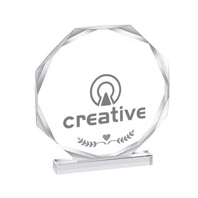 Claer Octagon Acrylic Award