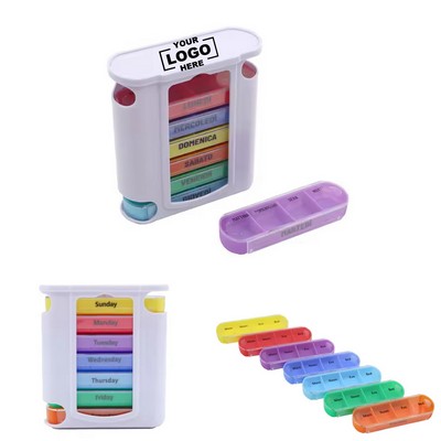 Stackable Container Set for Daily Pill Arrangement