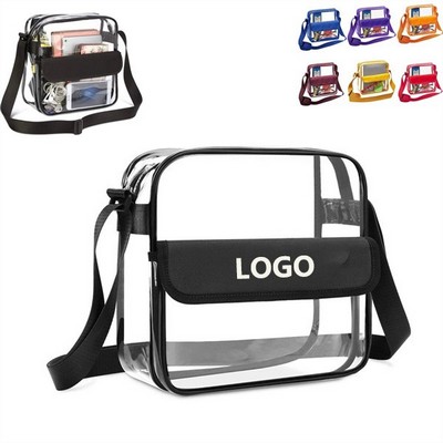 Clear Crossbody Messenger Shoulder Bag