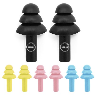 Silicone Sleep & Swim Earplugs with Pocket Case