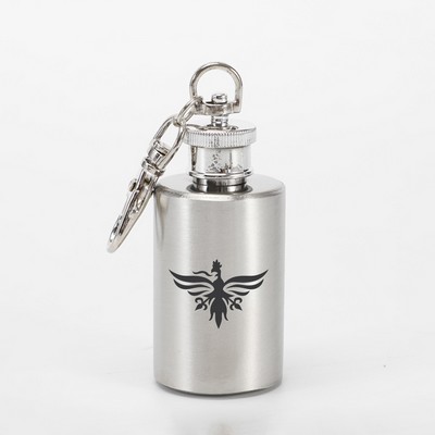 Stainless Steel Wine Bottle Keychain