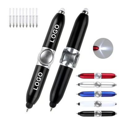 Stress Reducer Ballpoint Pen with LED Light