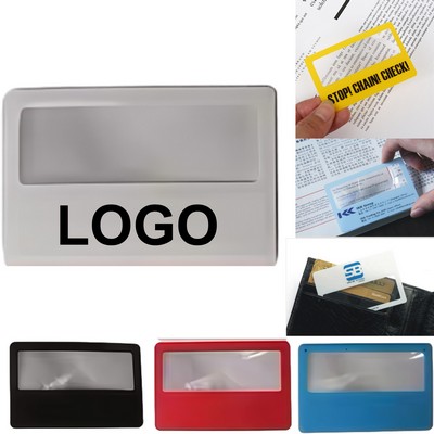 3X Credit Card Magnifier For Reading