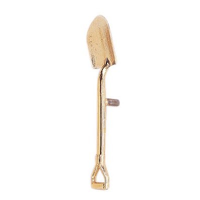 5 1/2" Gold Metal Shovel