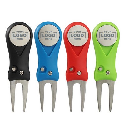 Golf Divot Tool Lawn Turf Repair Fork