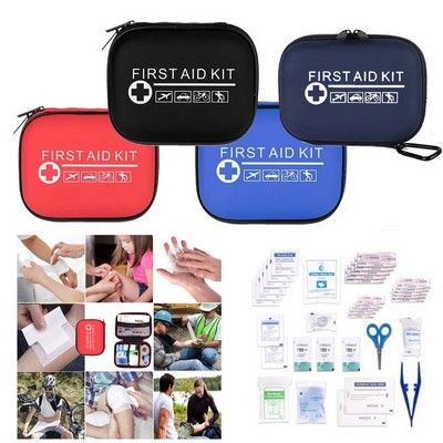 36Pc First Aid Kit With Eva Soft Zipper Case