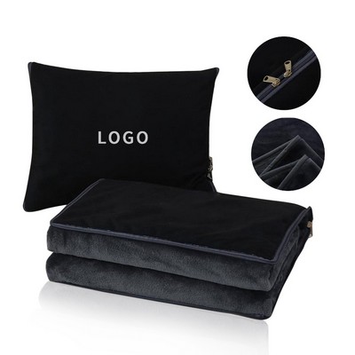 2-in-1 Dual-Purpose Travel Pillow Blanket