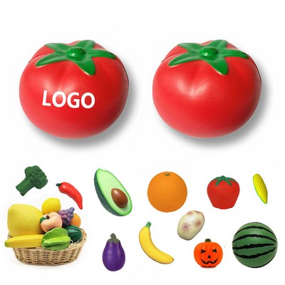 Custom PU Tomato Stress Ball Fun Promo Giveaway