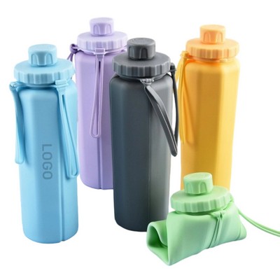 20 Oz Outdoor Portable Foldable Silicone Water Cup