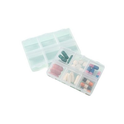 6-Grid Portable Pill Box