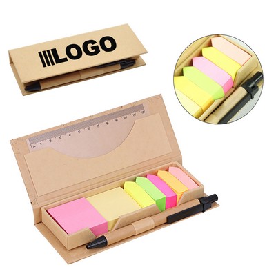 Colored Sticky Note With Kraft Package
