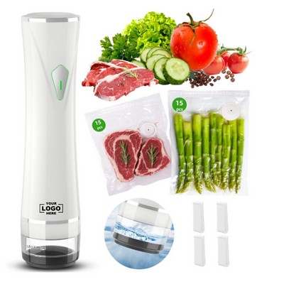 Vacuum Sealer for Food (Vacuum Sealer Machine + 30 Reusable Vacuum Bags