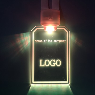 LED Acrylic Work Badge