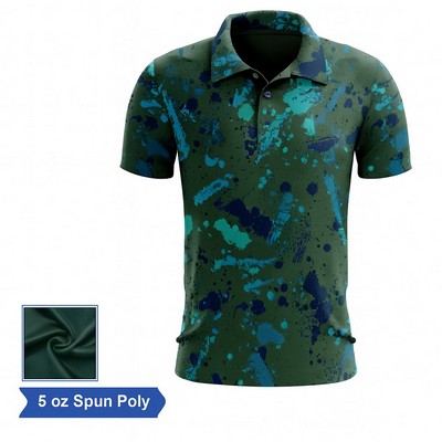 Sublimated Polo shirt Spun Polyester (Cotton Touch)