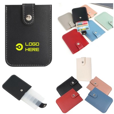 Double-Sided Multi-Card Slot Pull-Out Card Holder