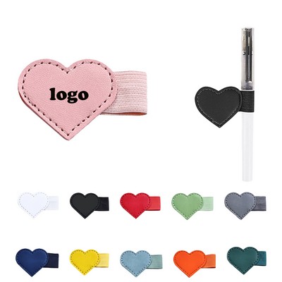 Adhesive Leather Pen Holder