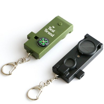 Portable 5" 1 Multifunctional Compass Whistle
