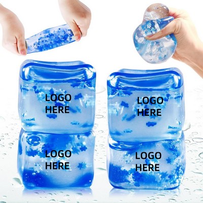 Custom Blue Snowflake Decompression Toy