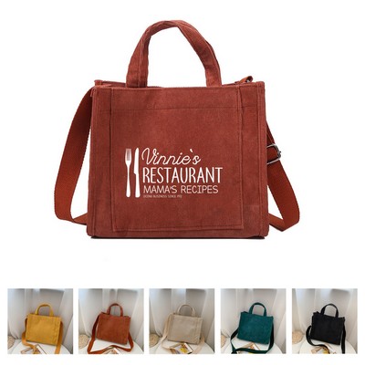 Classic Corduroy Tote Bag