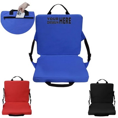MOQ10 600D Oxford Cloth Outdoor Folding Stadium Seat Ocean
