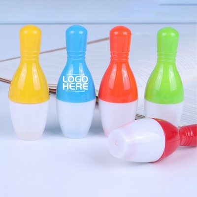 Colorful Bowling Pin Capsule Retractable Ballpoint Pen
