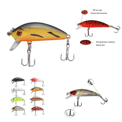 Compact Fishing Lure with Vibrant Bait Action