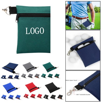 Nylon Golf Accessory Pouch w/ Clip