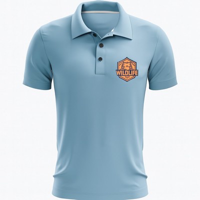 Men'S & Kid'S Custom Cotton Polo T-Shirt 5.3 Oz (Dtf)