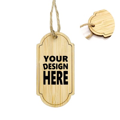 Blank Decorative Bookmark Bamboo Tag