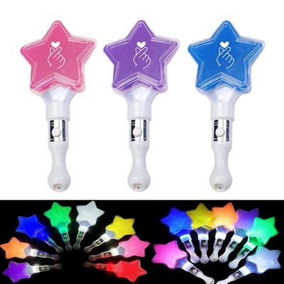 LED Vivid Color Pentagram Star Glow Stick