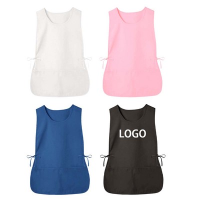 Apron 2 Pockets Smock Chef Poly Cotton