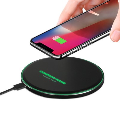 15W LED-Illuminated Logo Wireless Charger