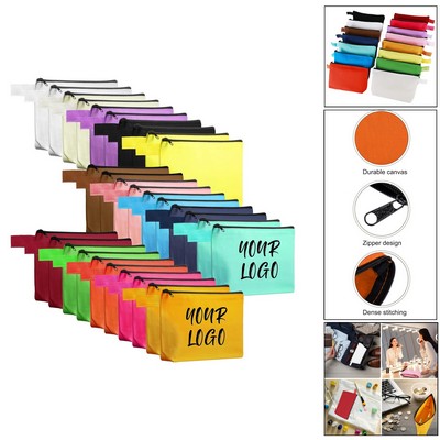 Canvas Makeup Bag
