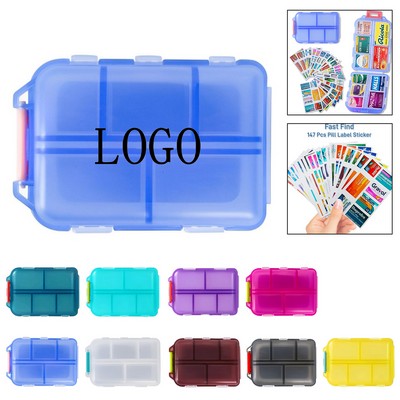 Weekly Pill Organizer w/ 147 Labels