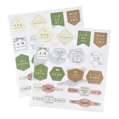 Self-Adhesive Logo Color Stickers