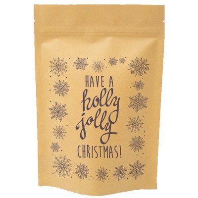Snowflakes Predesigned Kraft Barrier Pouch (6"W x 9"H x 3"D)