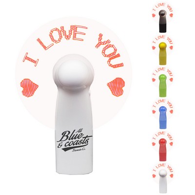 LED Plastic Message Fan